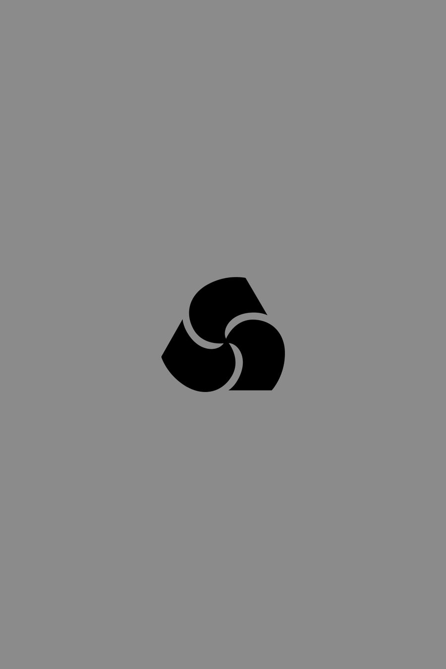 A grey rectangle with our icon centered.