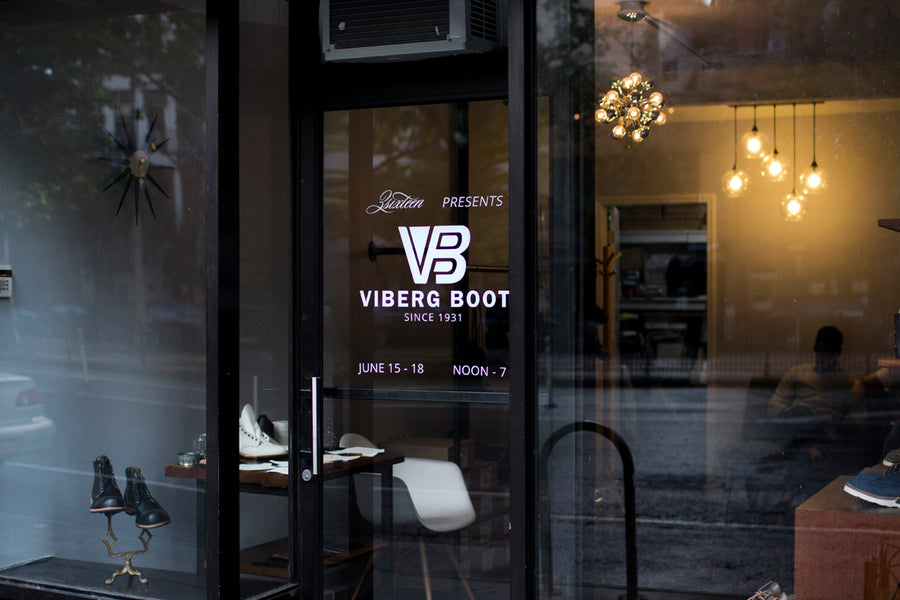 Front view of pop up store.