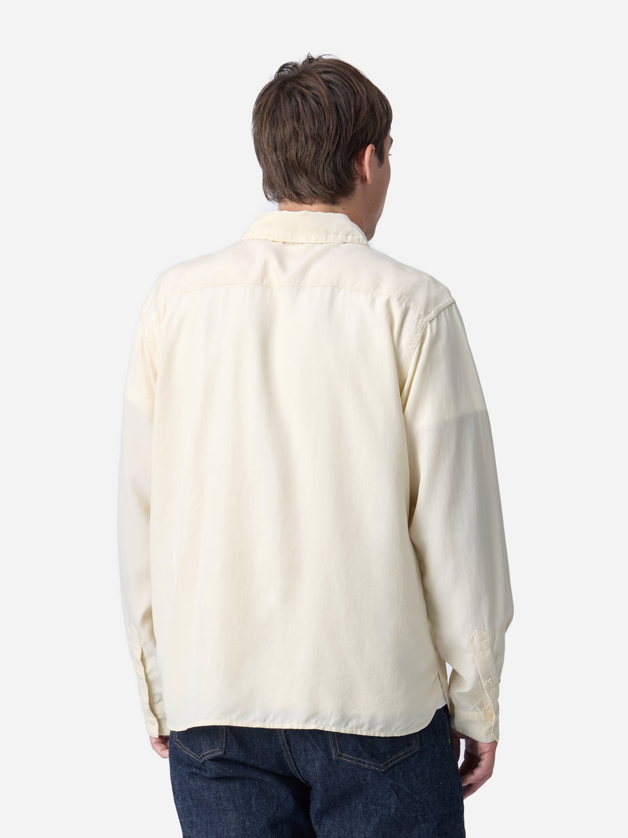 Mechanic Shirt ~ Ivory Lyocell