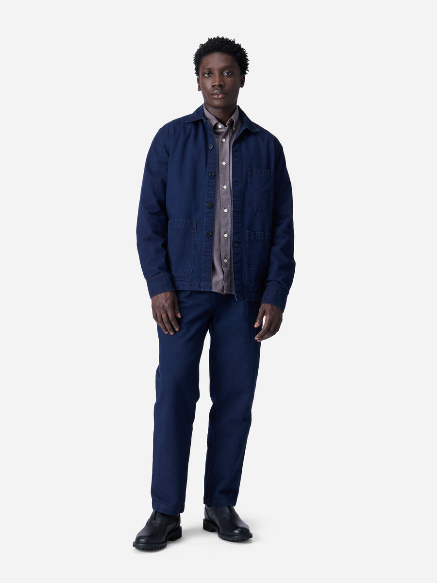 Shop Jacket ~ Indigo Canvas
