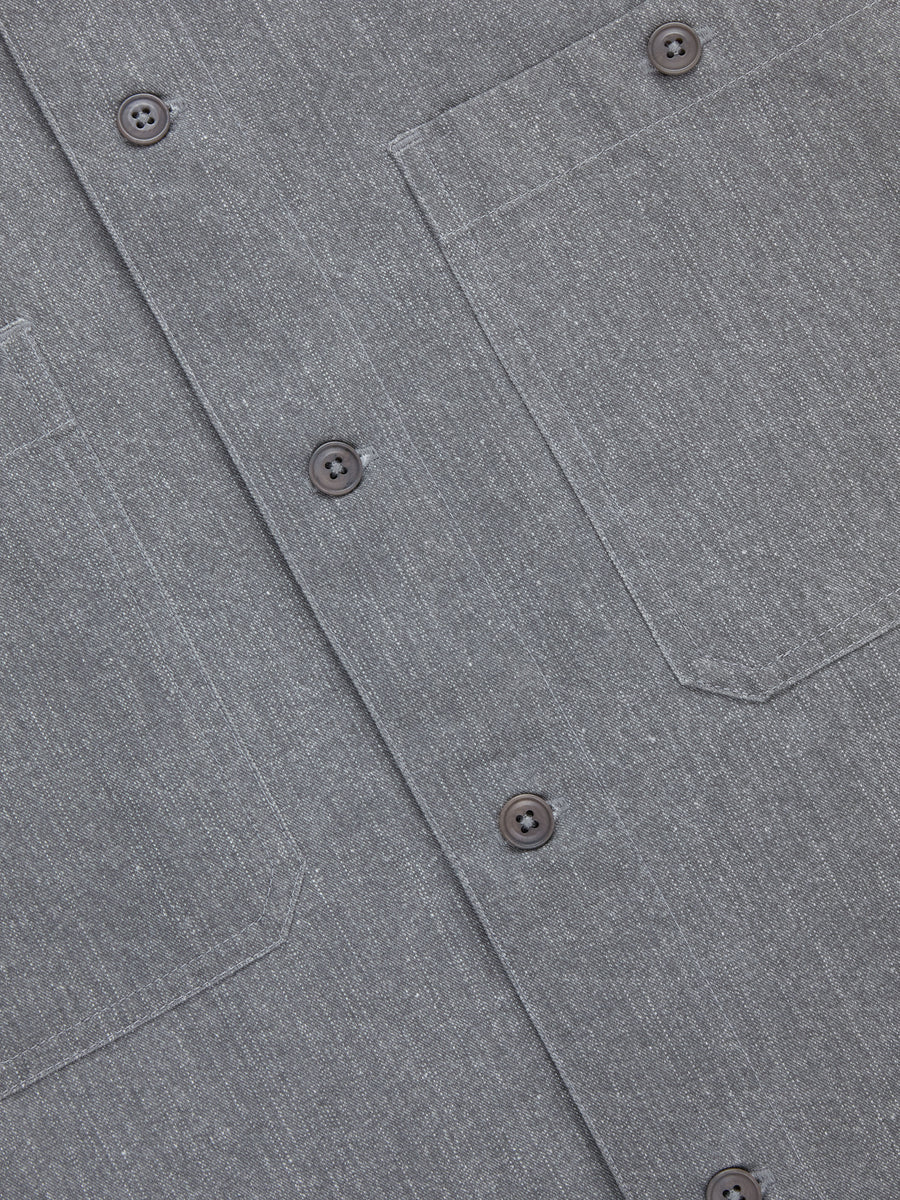 Short Sleeve Workshirt ~ Charcoal Twill