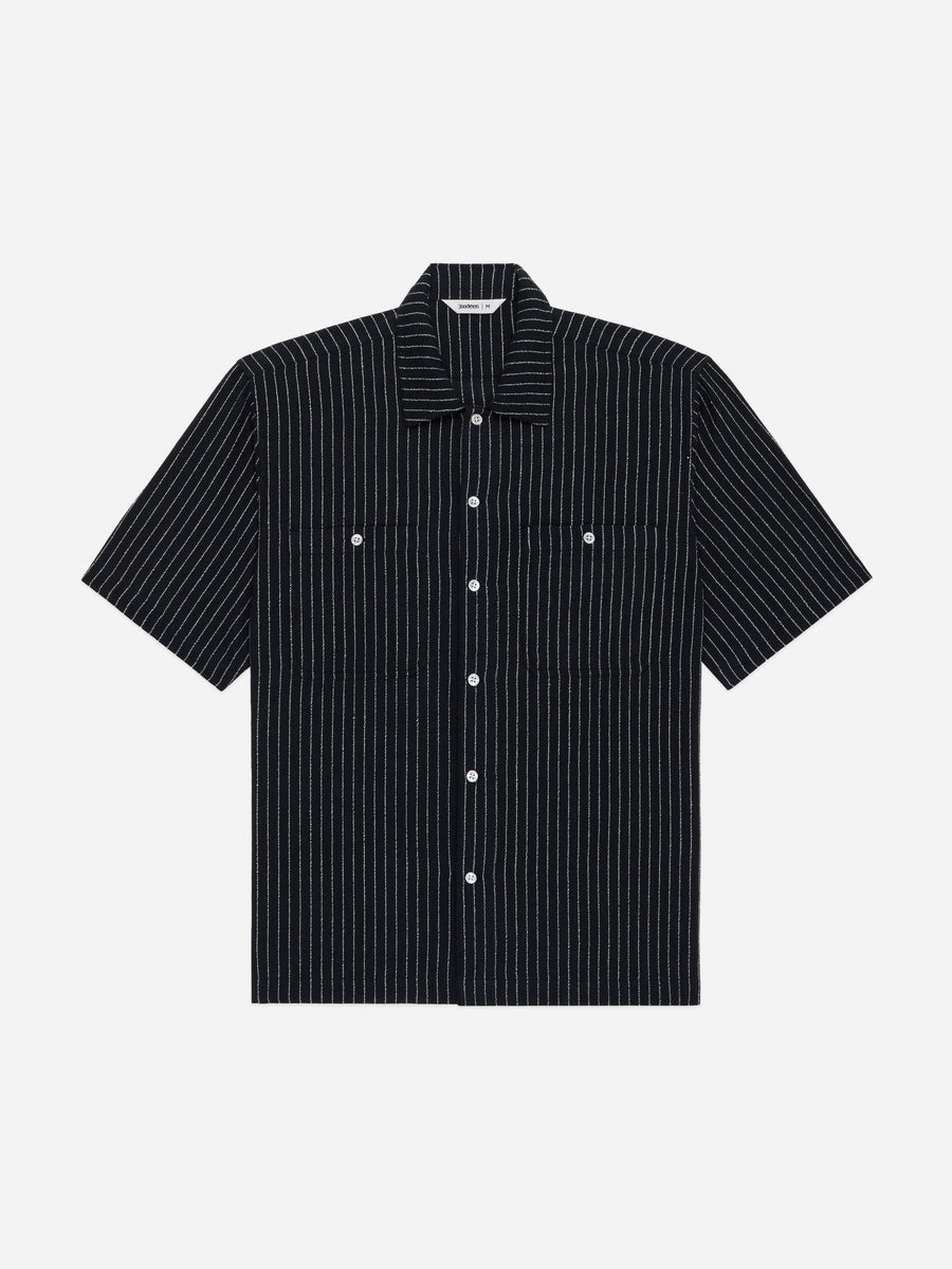 Short Sleeve Workshirt ~ Handloom "Wabash" Stripe