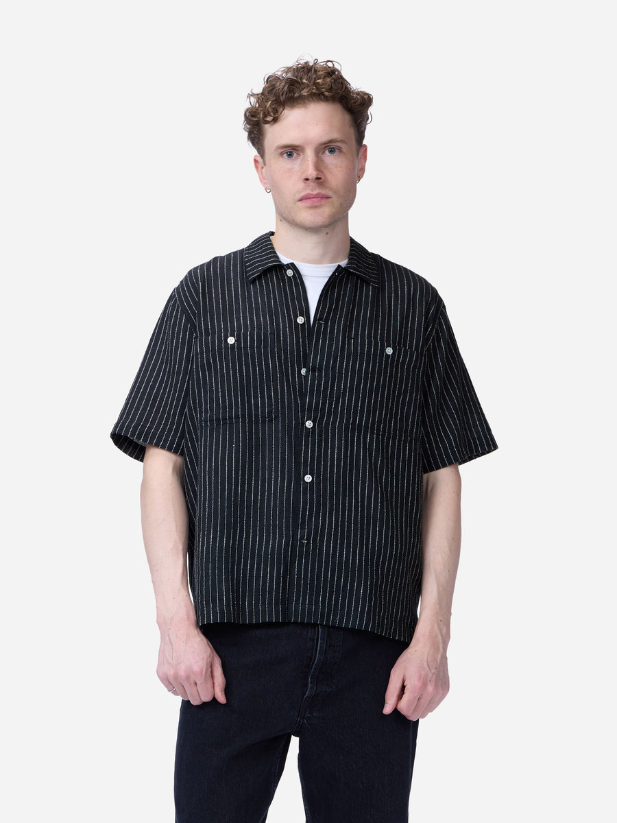 Short Sleeve Workshirt ~ Handloom "Wabash" Stripe