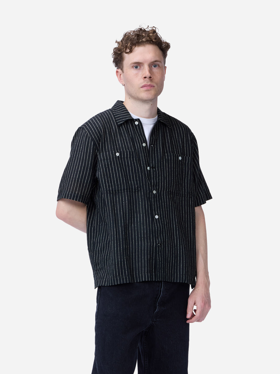 Short Sleeve Workshirt ~ Handloom "Wabash" Stripe