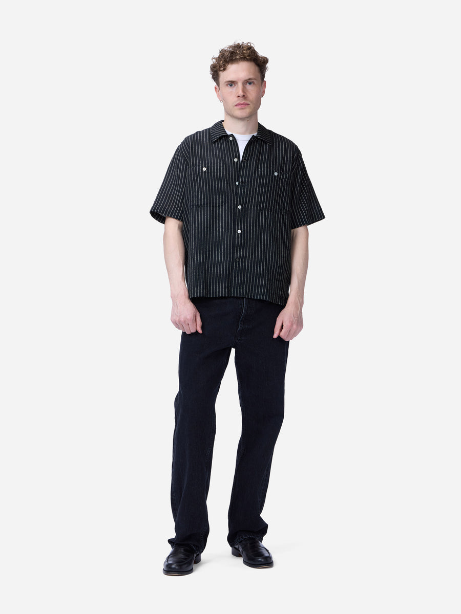 Short Sleeve Workshirt ~ Handloom "Wabash" Stripe