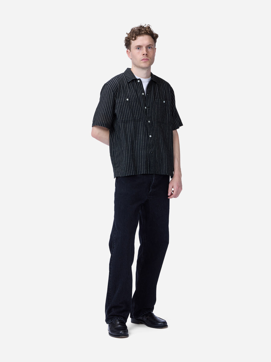 Short Sleeve Workshirt ~ Handloom "Wabash" Stripe