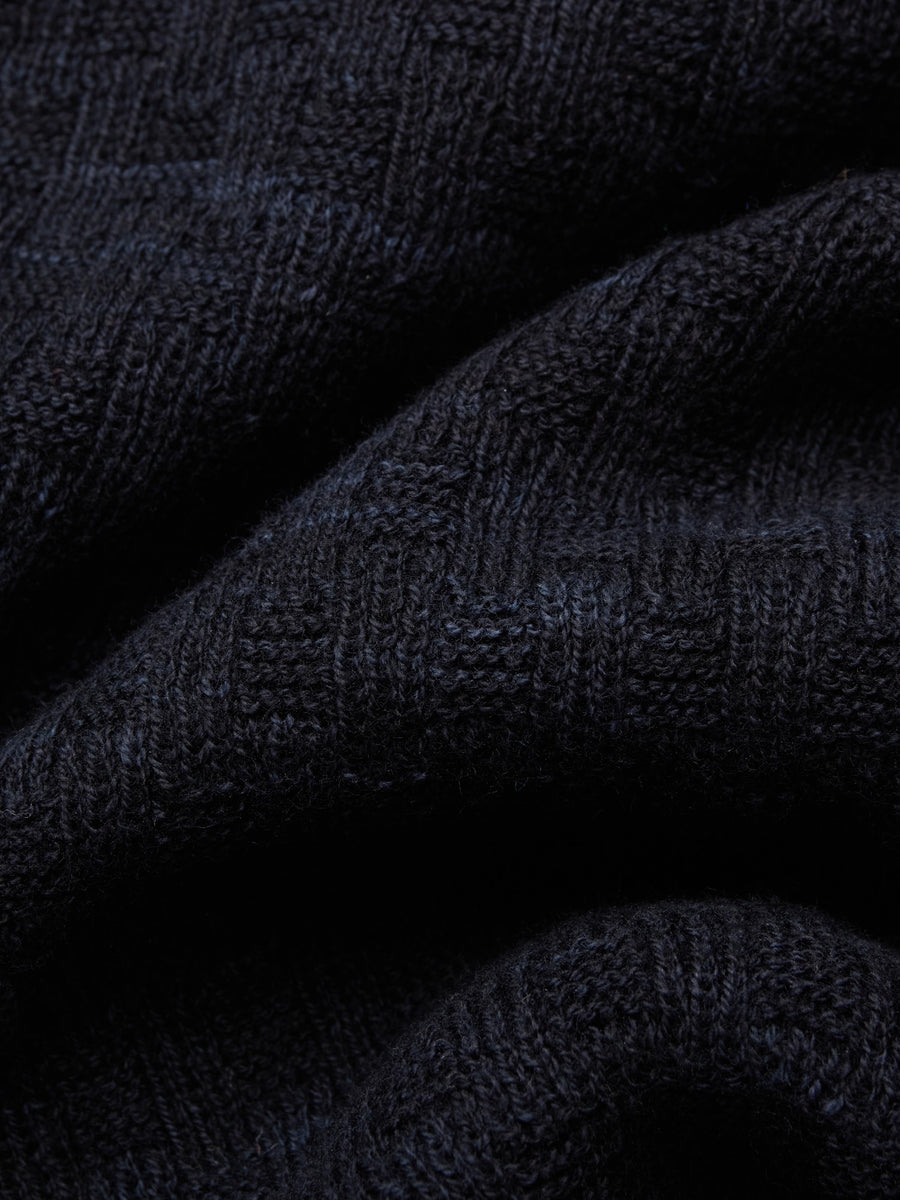 Close-up of black textured fabric